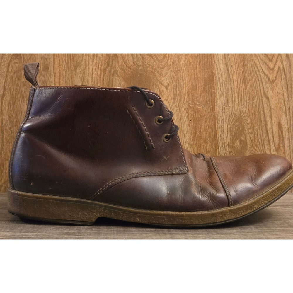 Clarks J Hinman Mid Ankle Chukka Boots Mens Size 10 Brown
